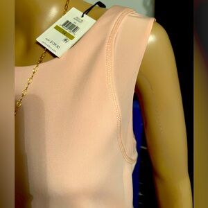 Blush pink Calvin Klein stretch knit  dress
